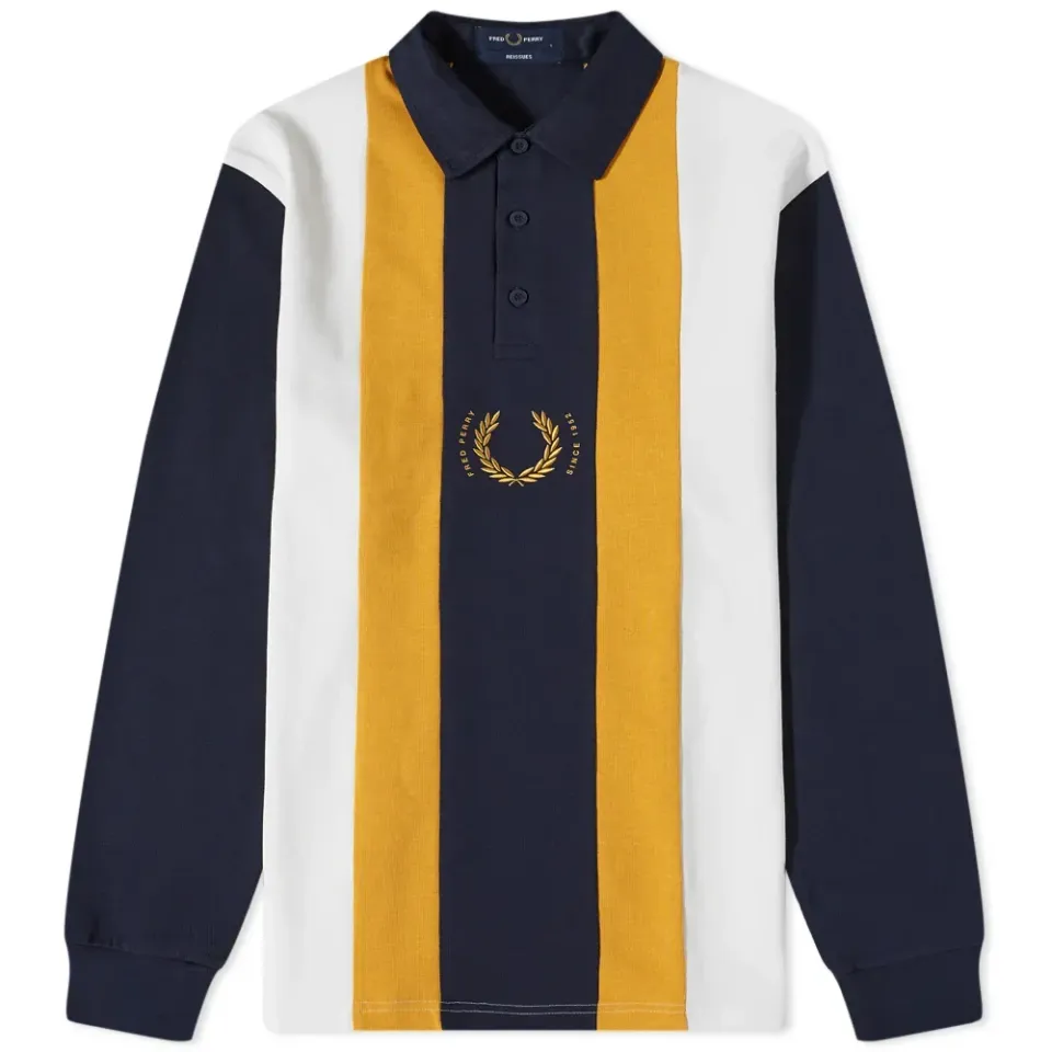Long Sleeve Stripe Rugby Shirt