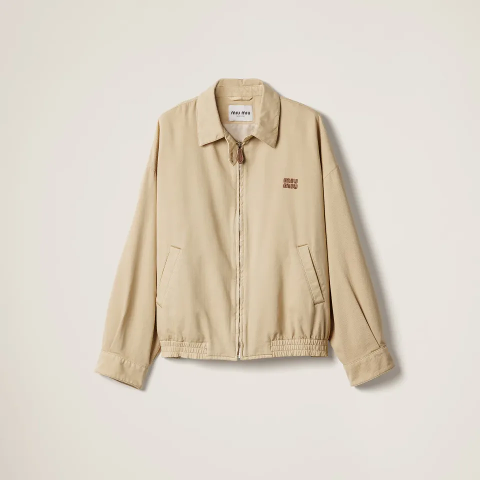 Light denim blouson jacket