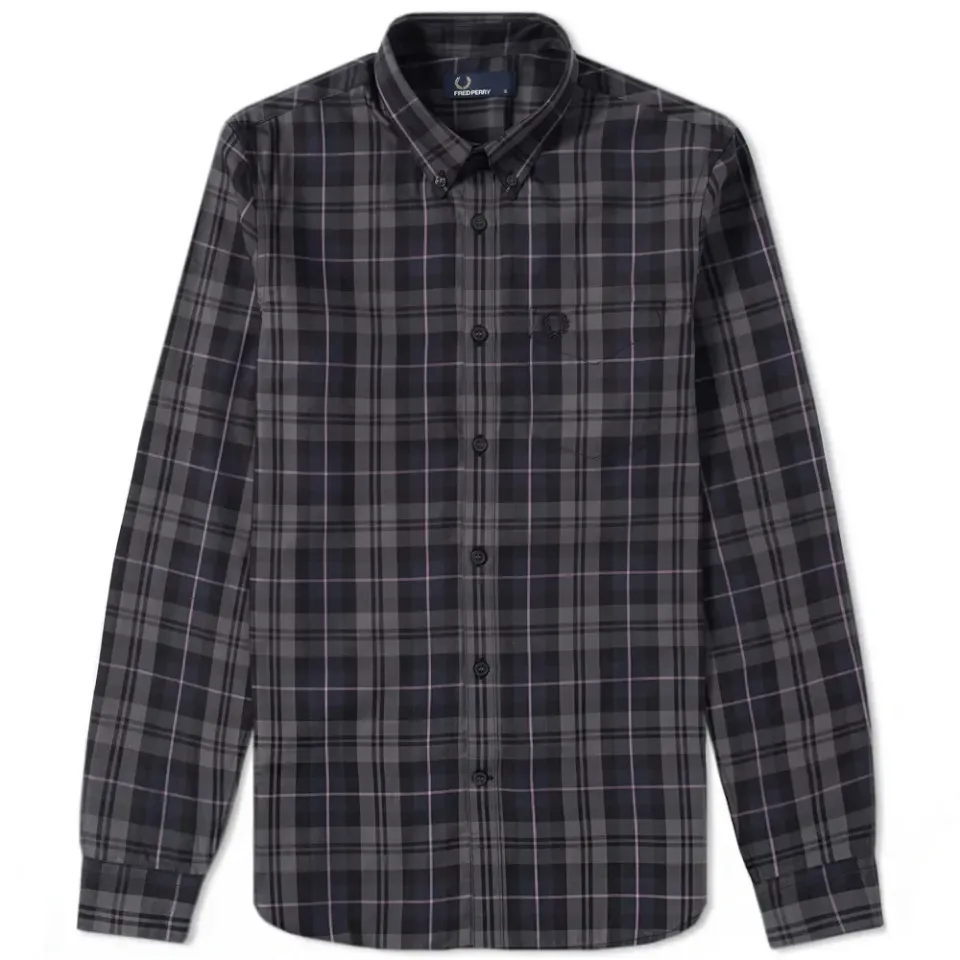 Fred Perry Contrast Stripe Tartan Shirt