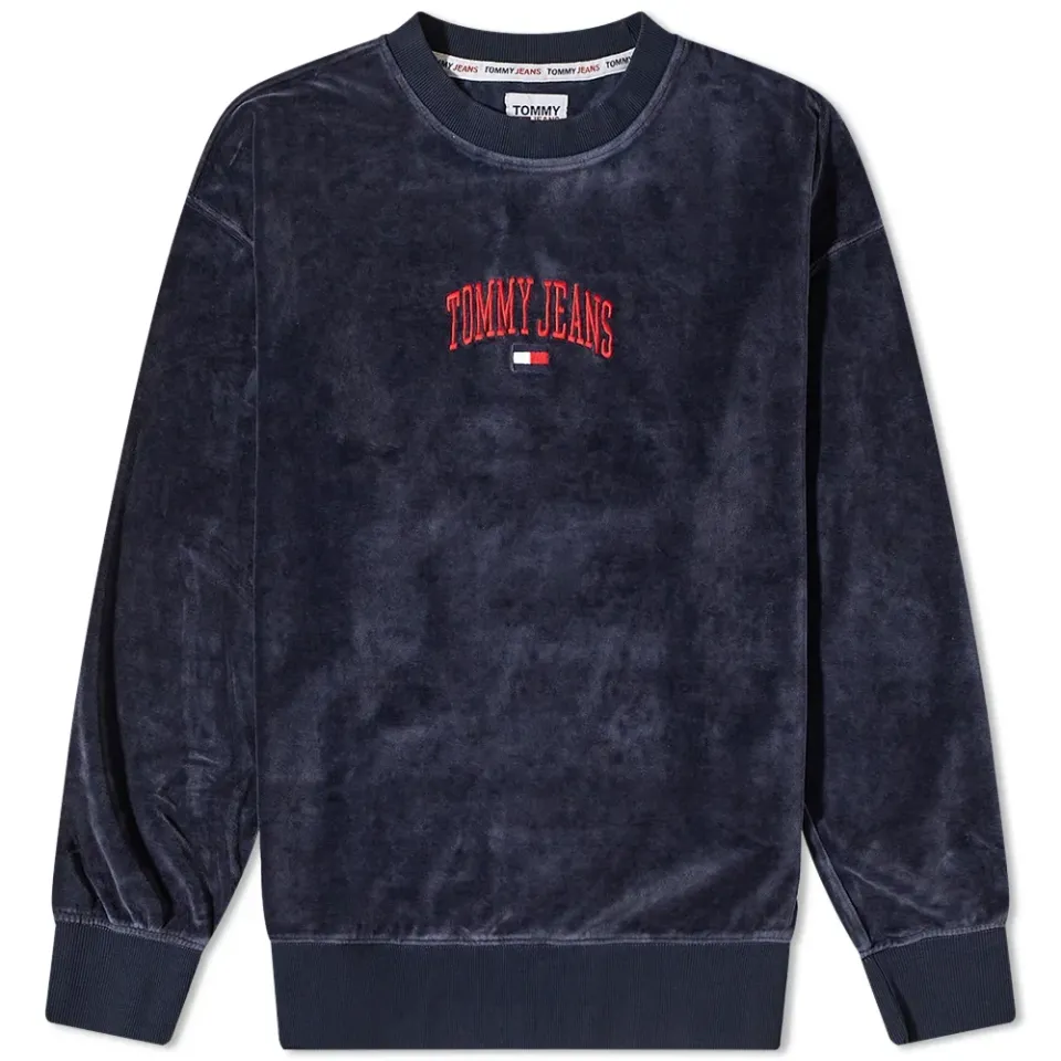 Collegiate Velour Crew Sweat
