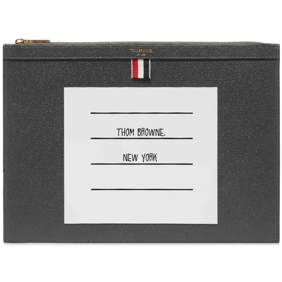 Name Tag Leather Document Holder
