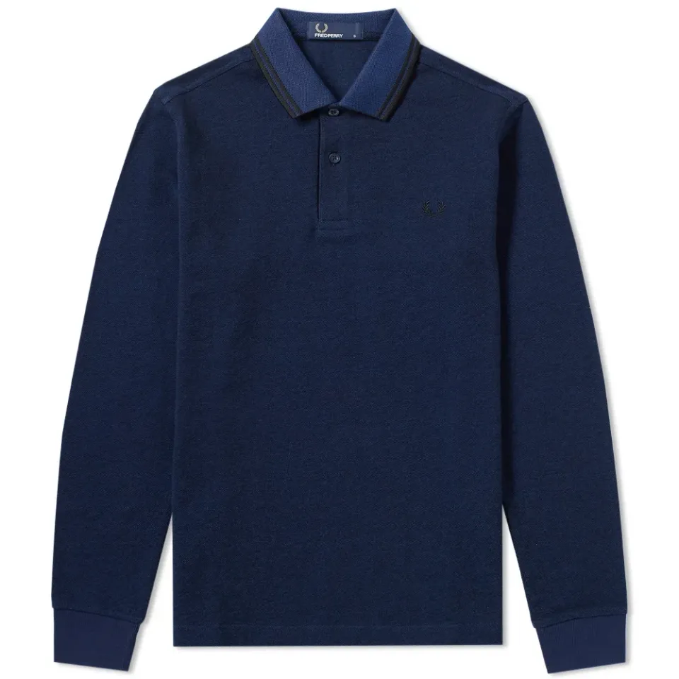 Fred Perry Long Sleeve Twin Tipped Polo