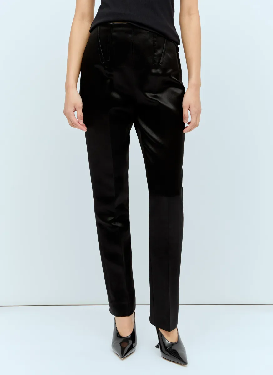 Satin Tailored Pants