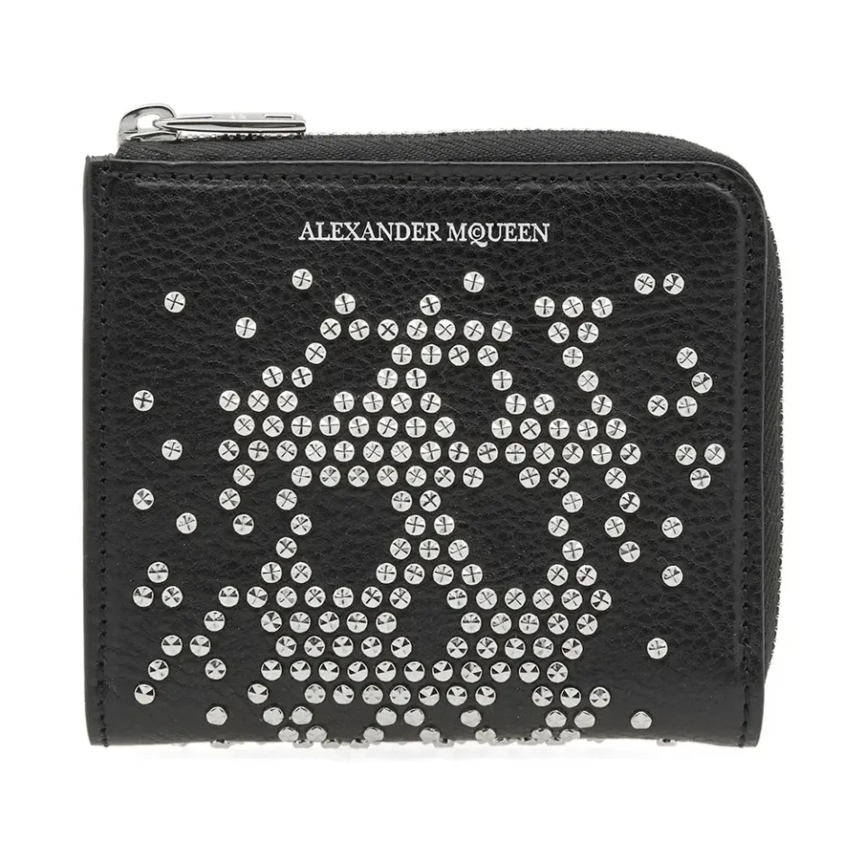 Embellished Skull Zip Coin Purse