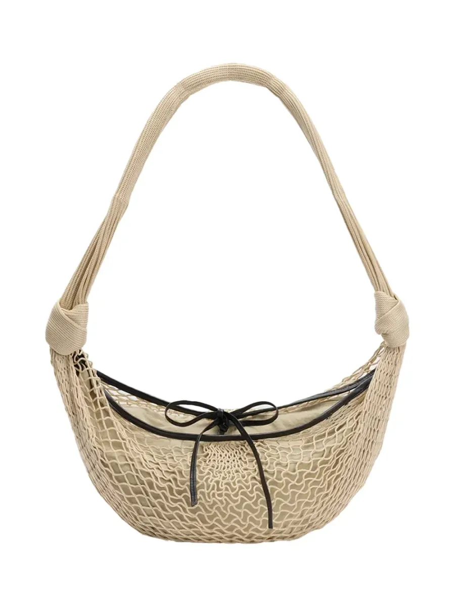 Croissant Filt Bag Light Beige
