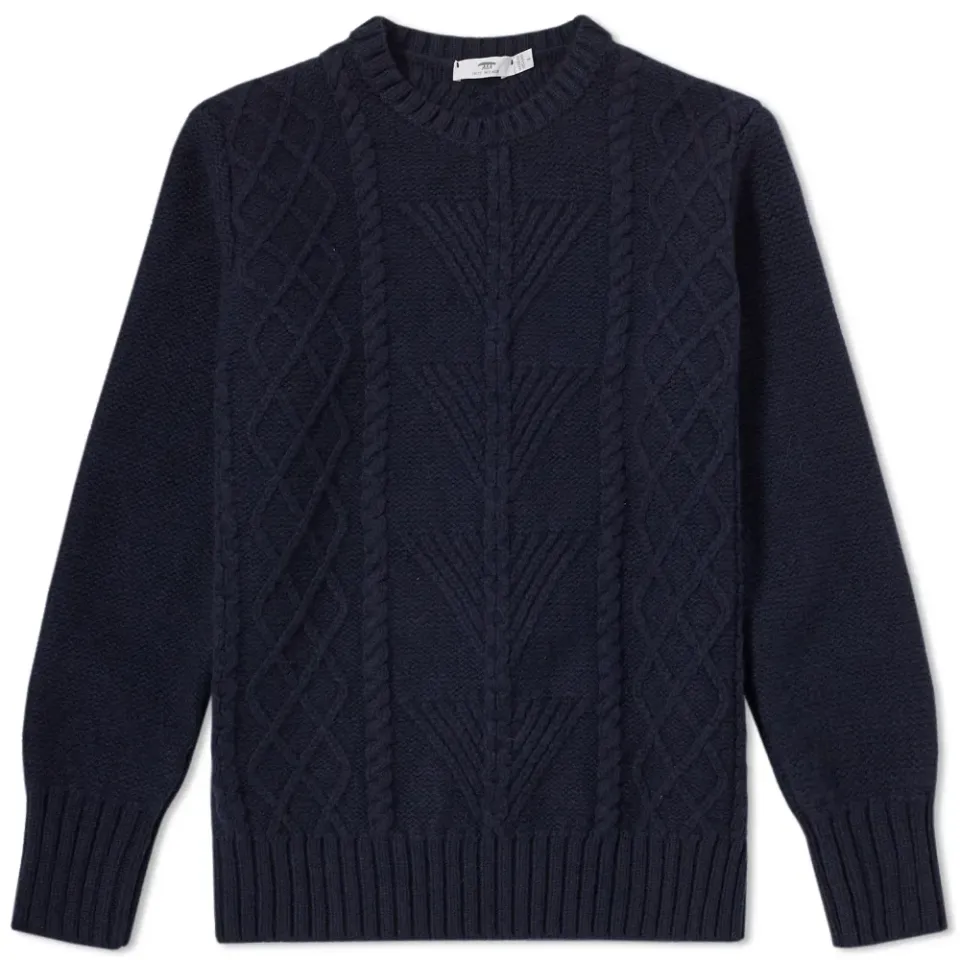 Inis Meáin Fern Cable Crew Neck Sweat