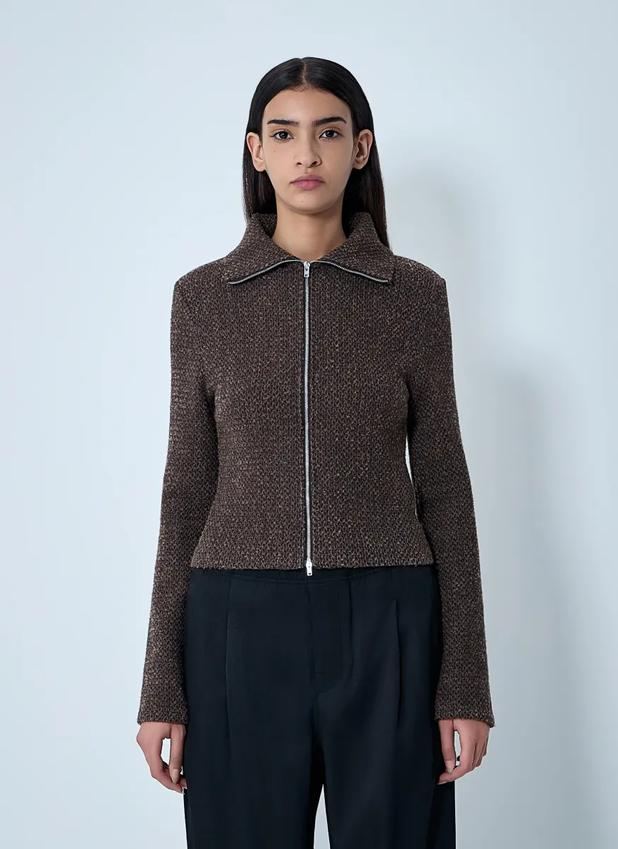 Knit Zip-Up Sweater