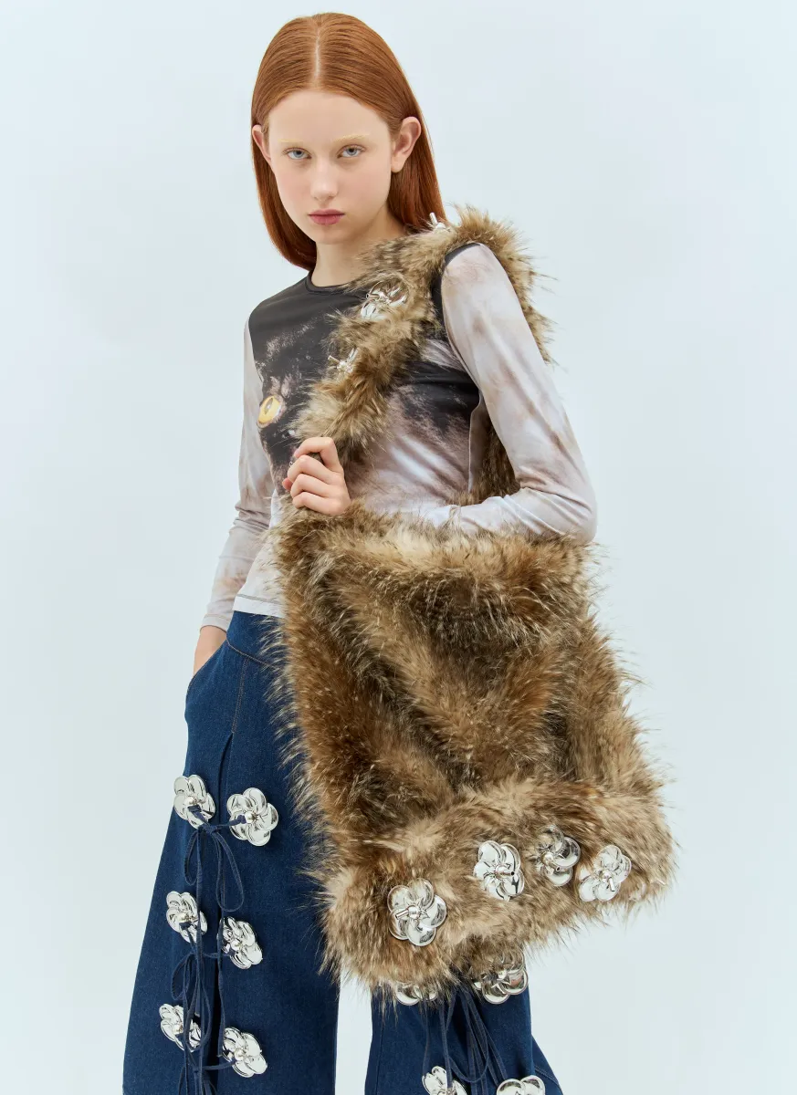 Faux Fur Shoulder Bag