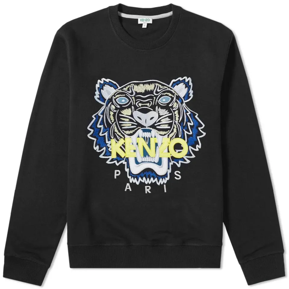 Embroidered Tiger Crew Sweat