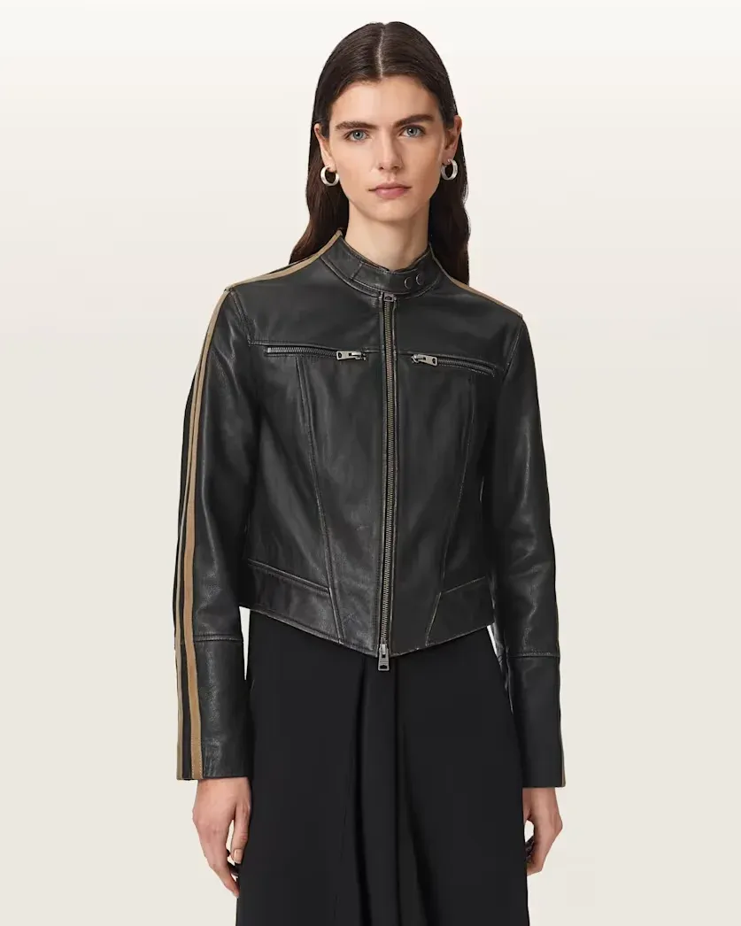 Tiggy Fitted Leather Jacket