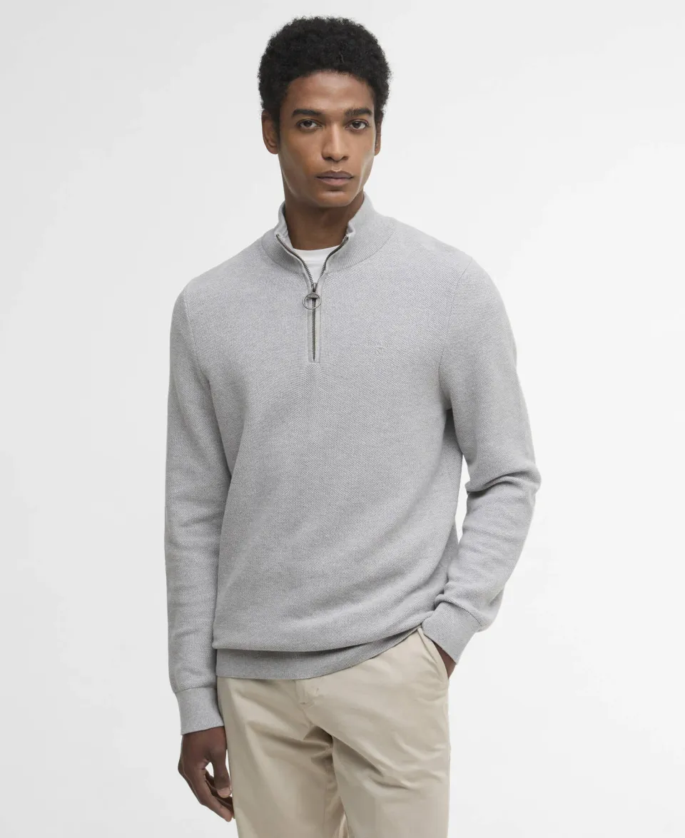 Essential Honeycomb Quarter-Zip Jumper