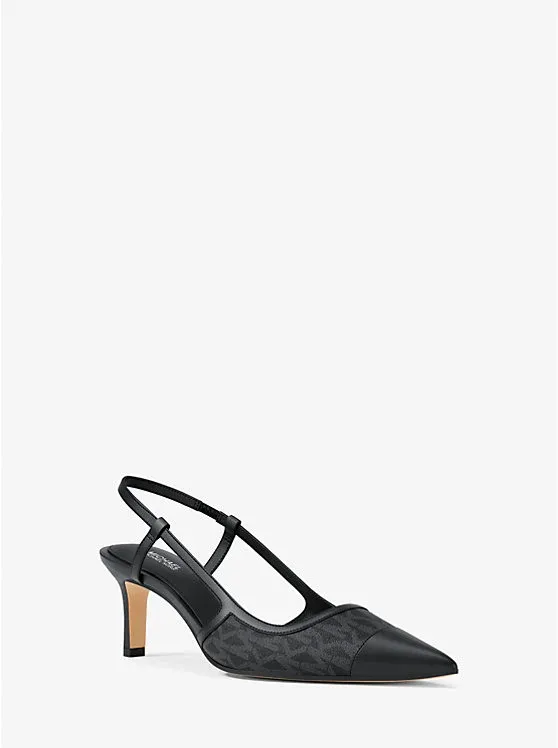 Alora Signature Logo Slingback Pump
