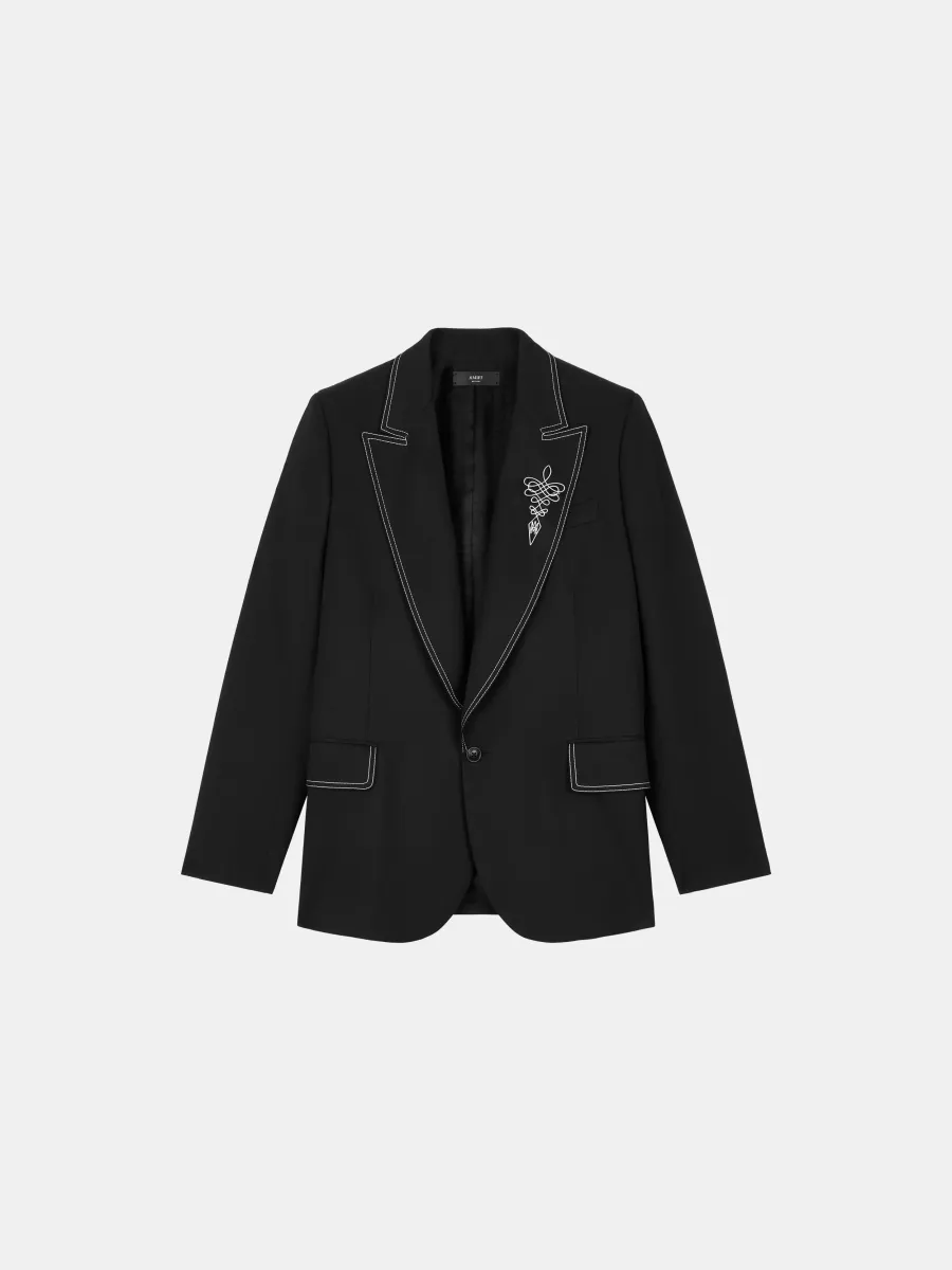 WESTERN SINGLE BREASTED BLAZER - Black