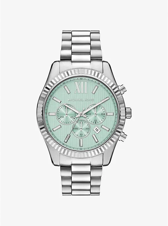 Oversized Lexington Silver-Tone Watch