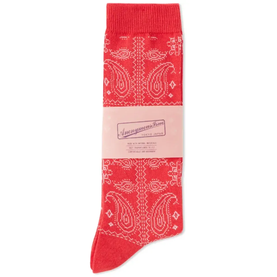 Paisley Crew Sock