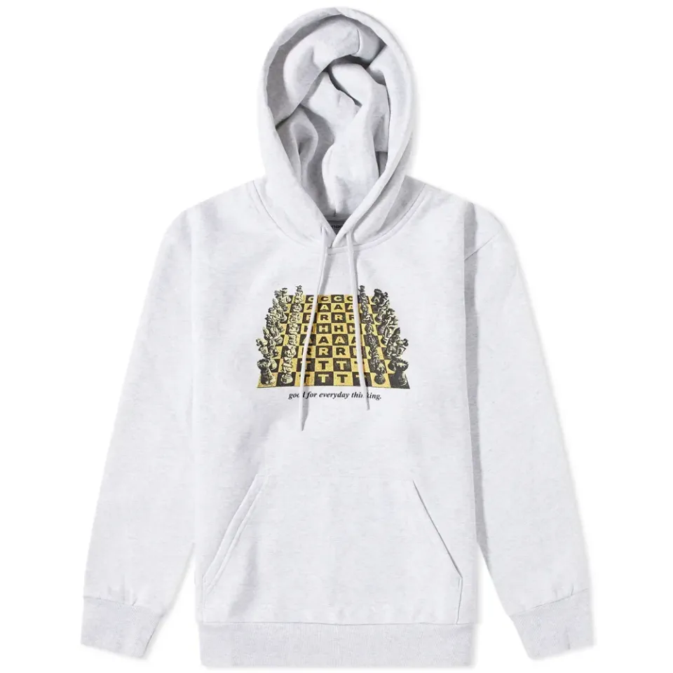 Hooded Chessboard Crew Sweat