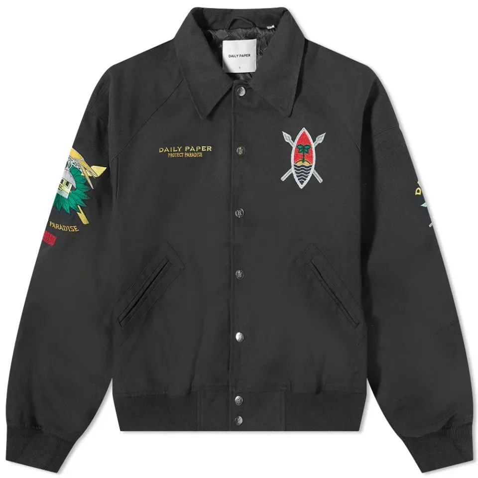 Protect Paradise Patch Varsity Jacket