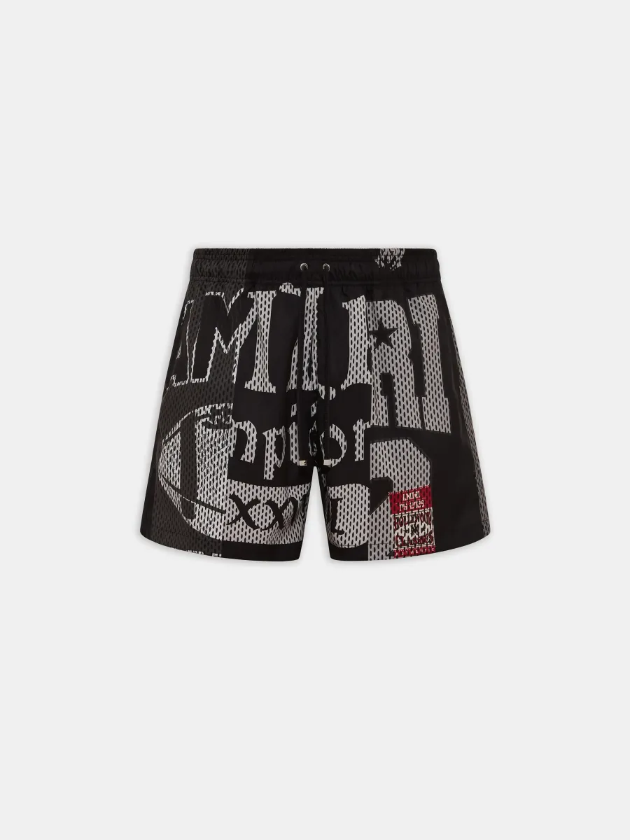 SPLICED SWIM TRUNK - Black
