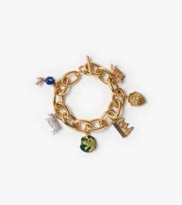 Charm Bracelet in Gold/multicolour