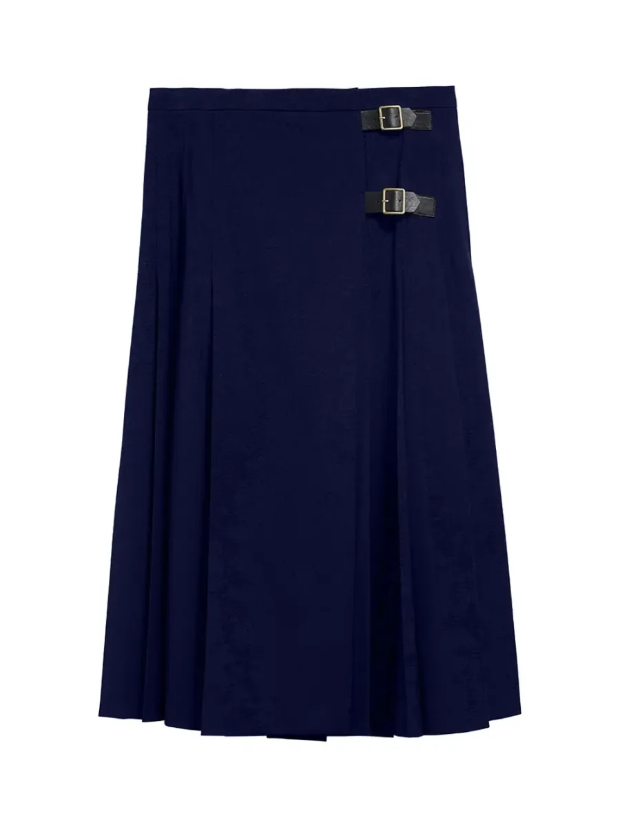 Delilah Skirt Midi Dark Navy