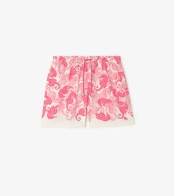 Seahorses Swim Shorts in Azalea pink - Men, Fabric