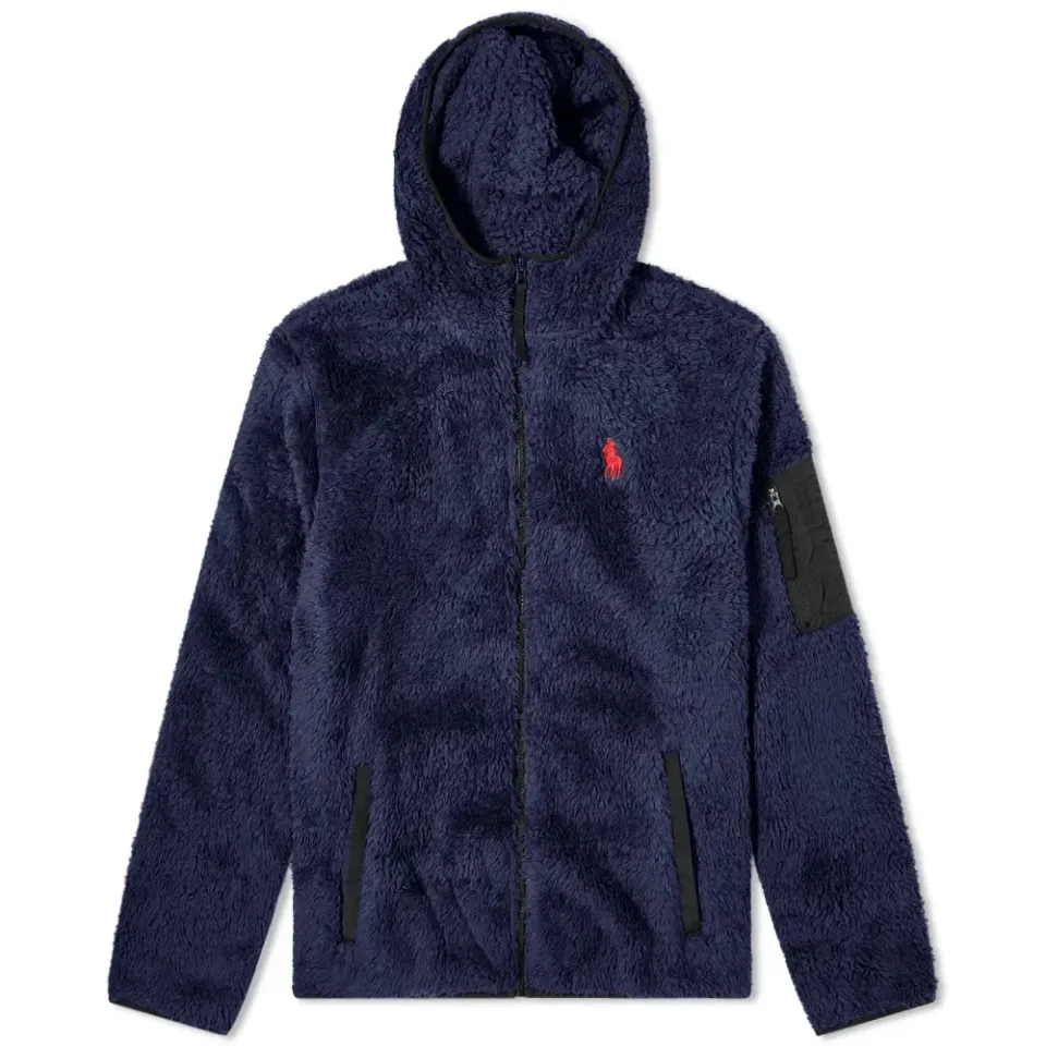 Sherpa Fleece Zip Hoodie