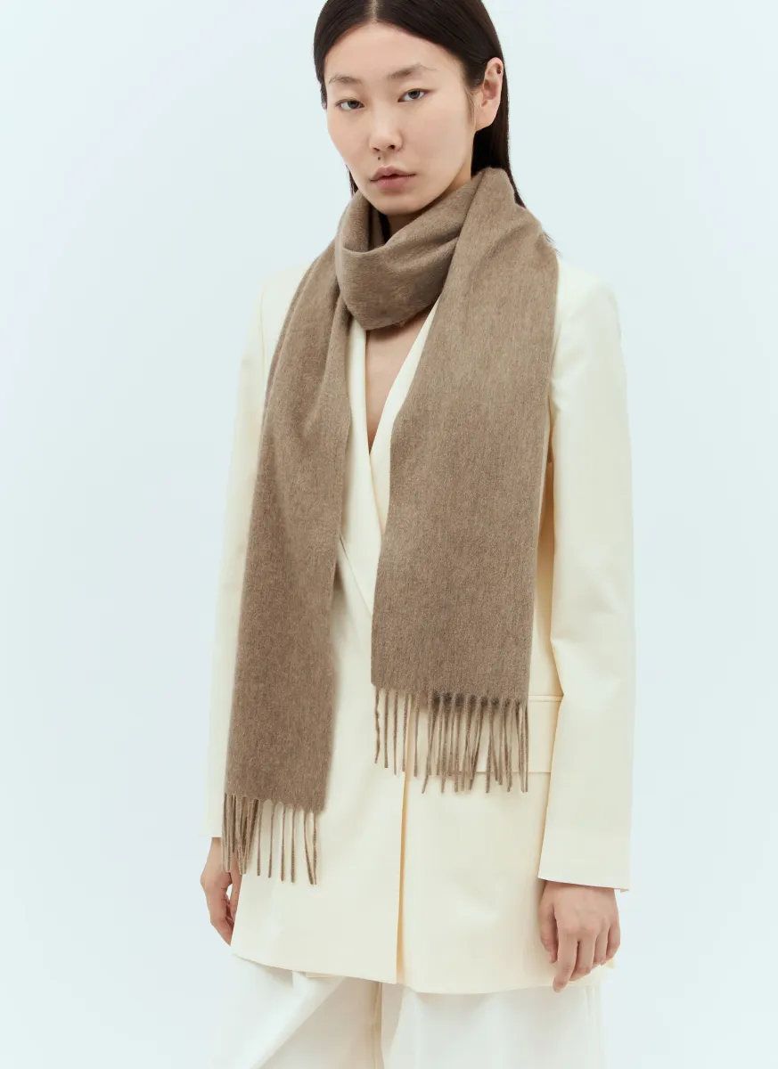 Logo Embroidery Cashmere Scarf