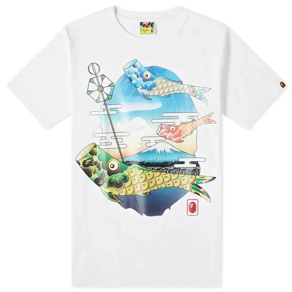 Koinobori Carp Flags Ape Head T-Shirt