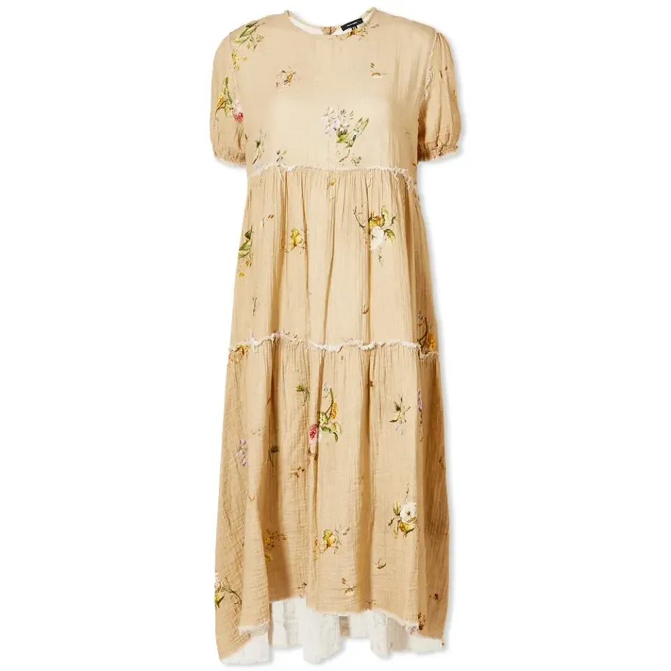 Shredded Relaxed Midi Dress