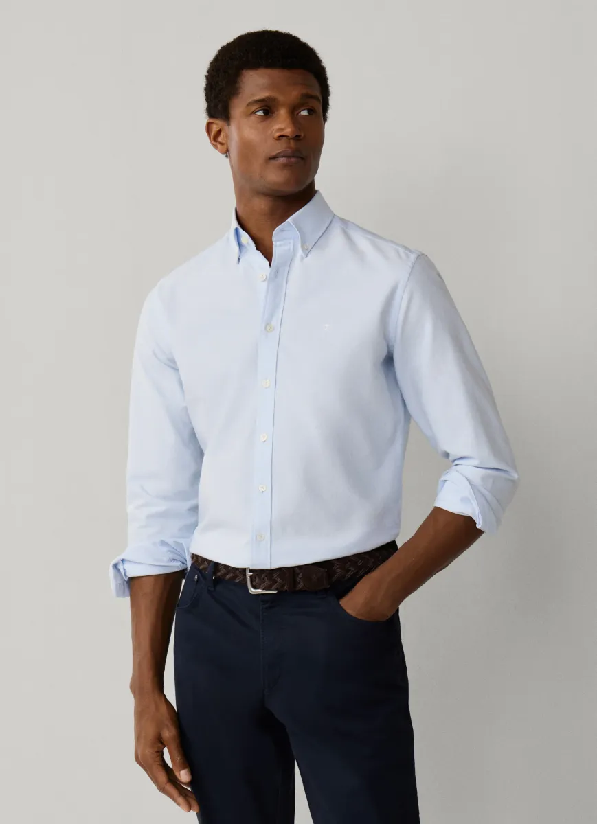 Tailored Fit Washed Oxford Shirt