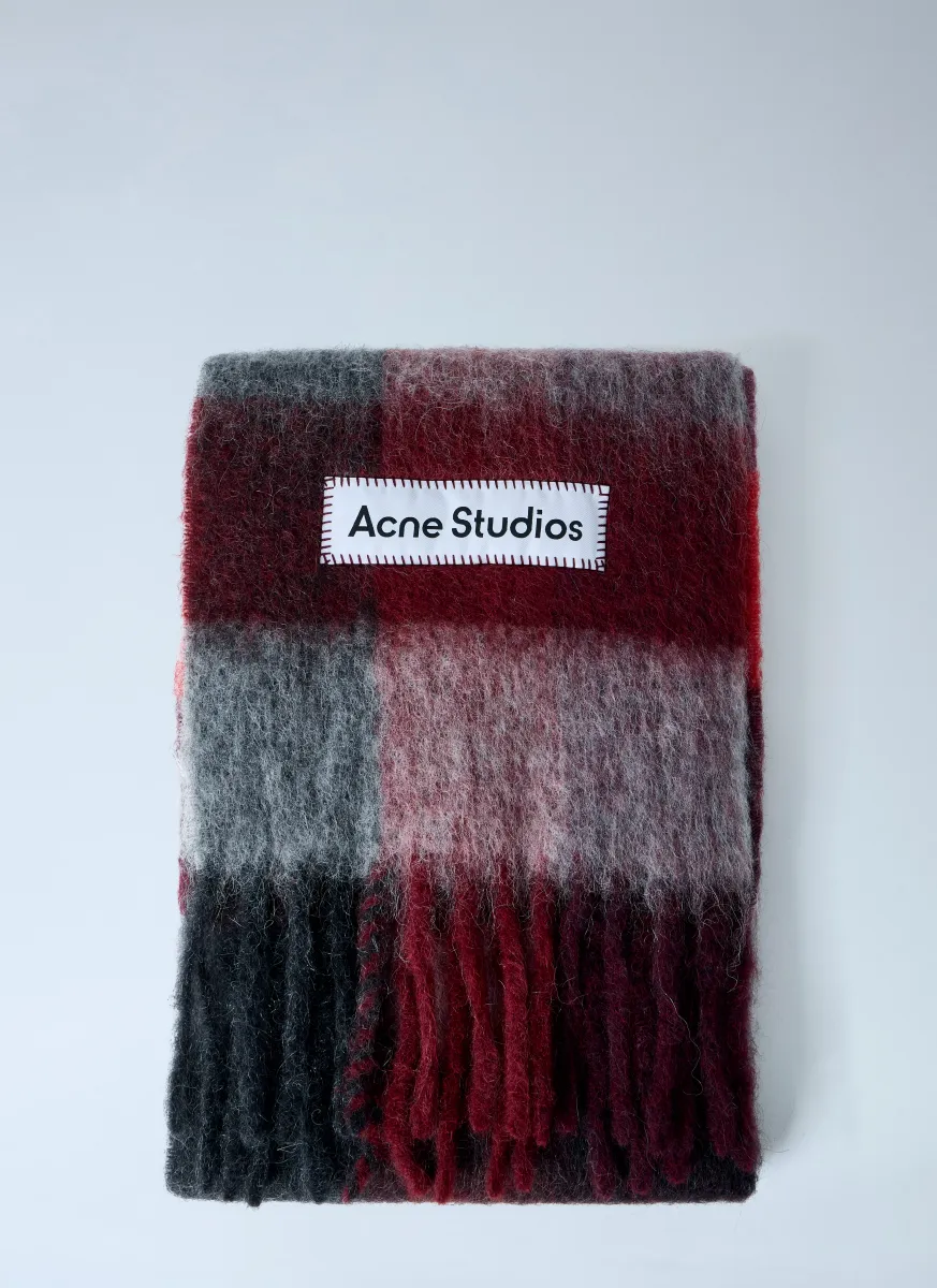 Wool-Blend Fringed Scarf