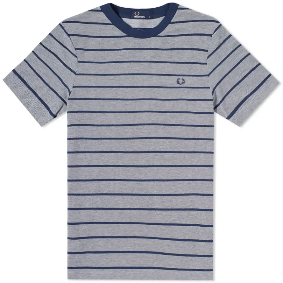 Fred Perry Oxford Stripe Pique Tee