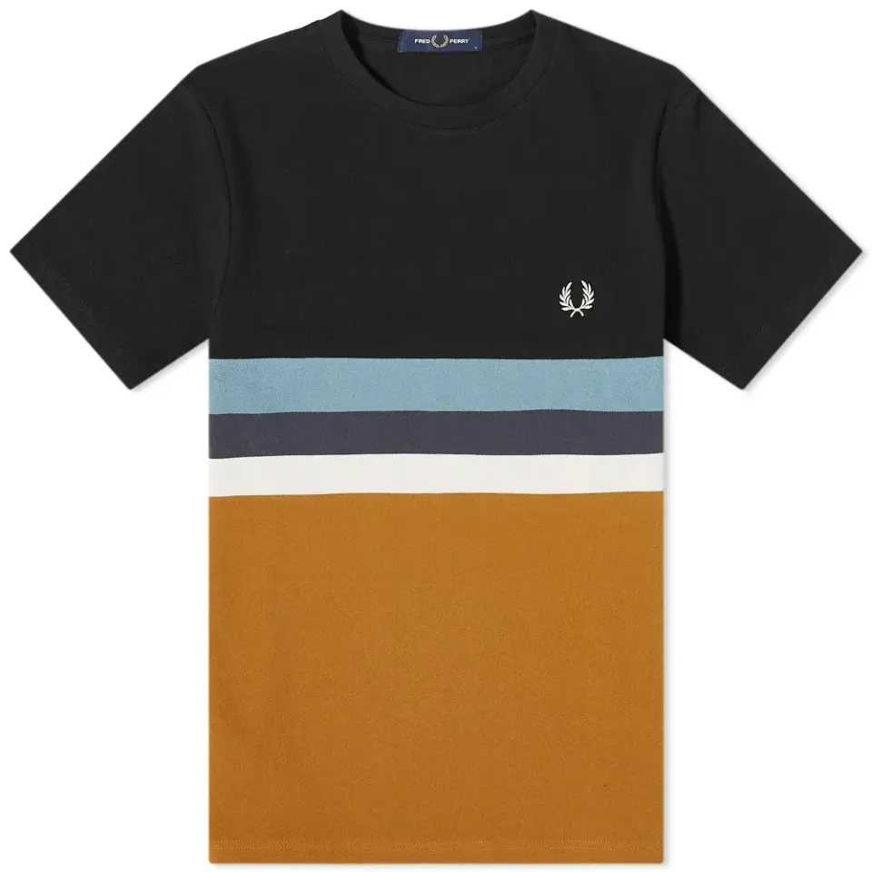 Panelled Stripe T-Shirt