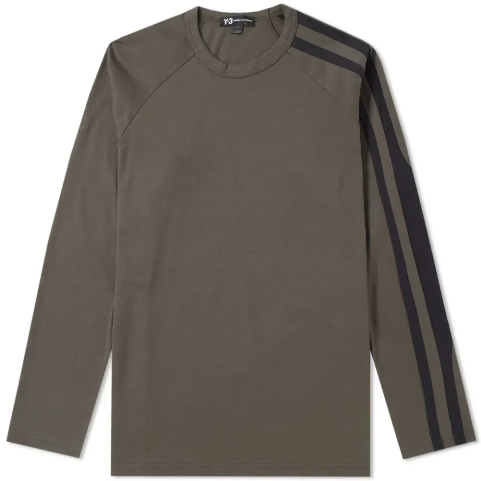 Long Sleeve Three Stripe Tee