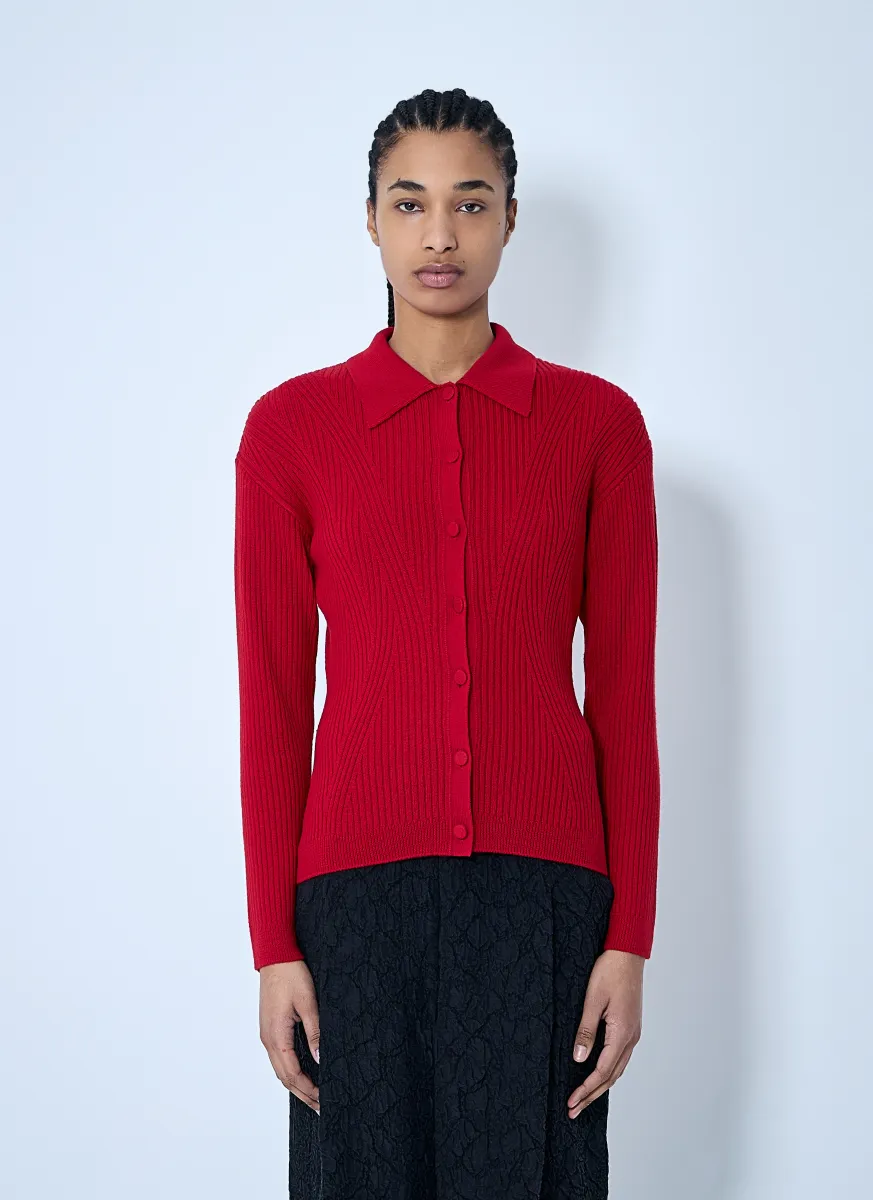 Rib Cardigan