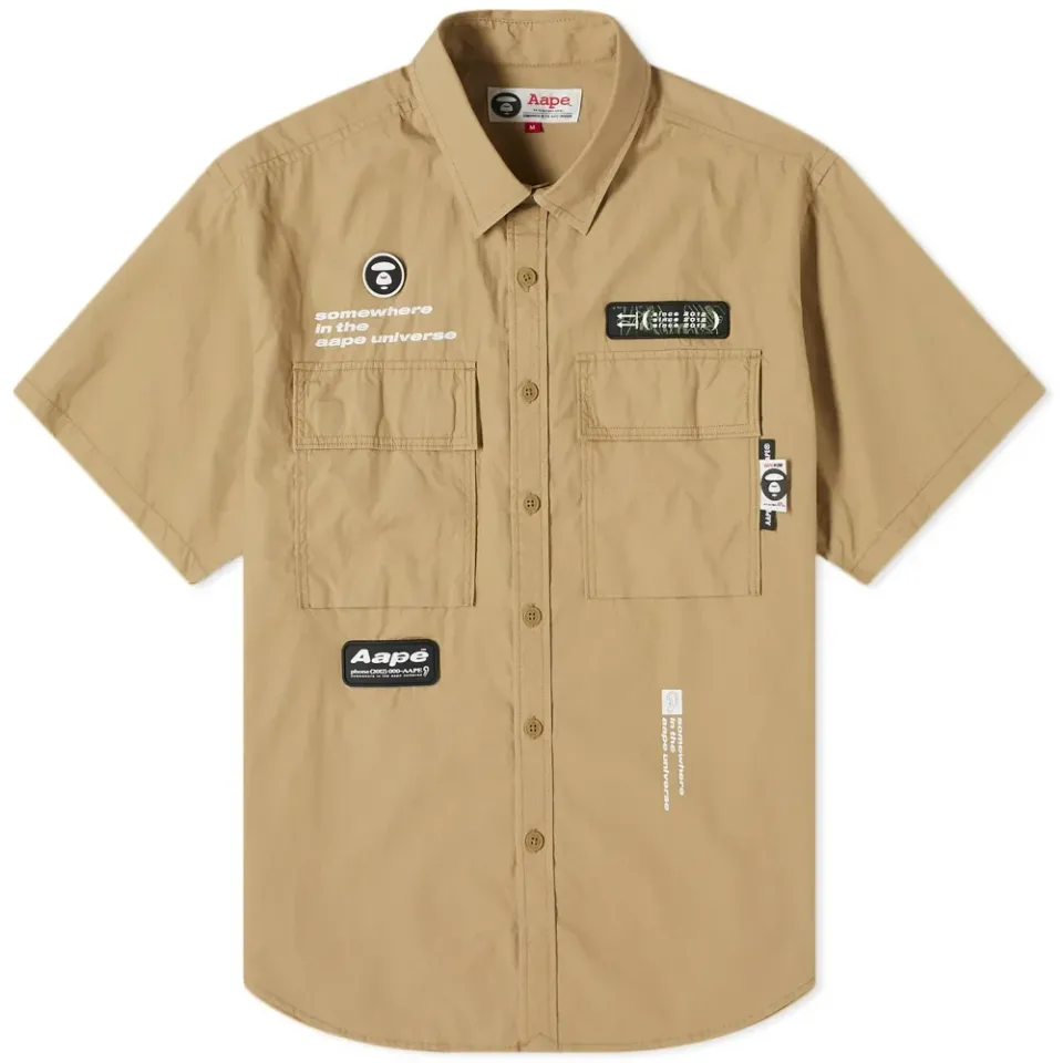AAPE Short Sleeve Military Shirt