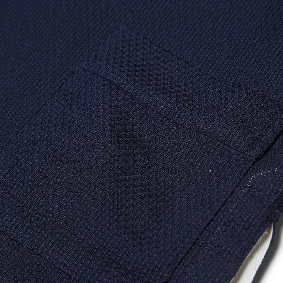 Half Zip Cellular Weave Polo