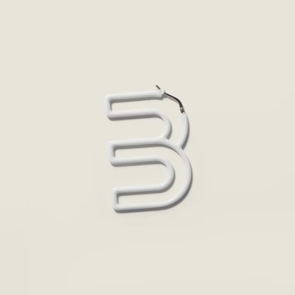 Single metal earring