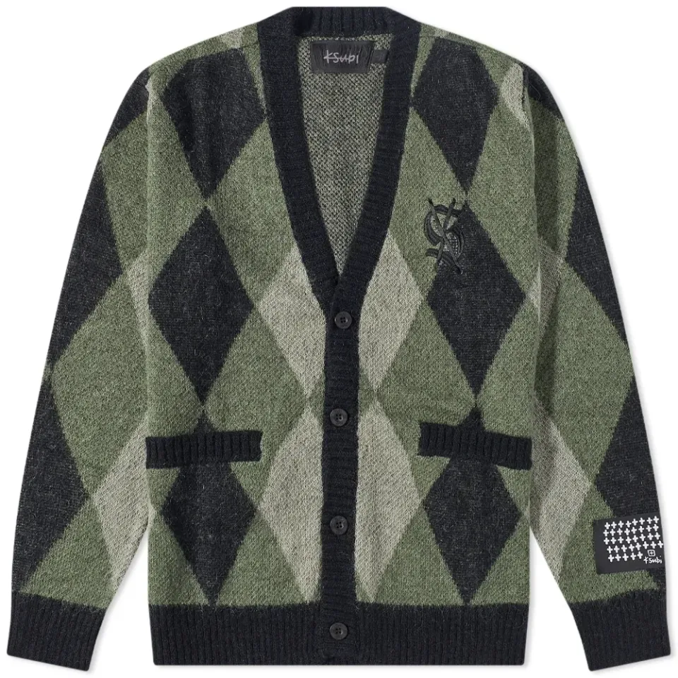 Old Dollar Argyle Cardigan