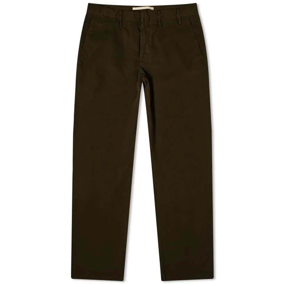 Aros Regular Italian Brushed Twill Trousers