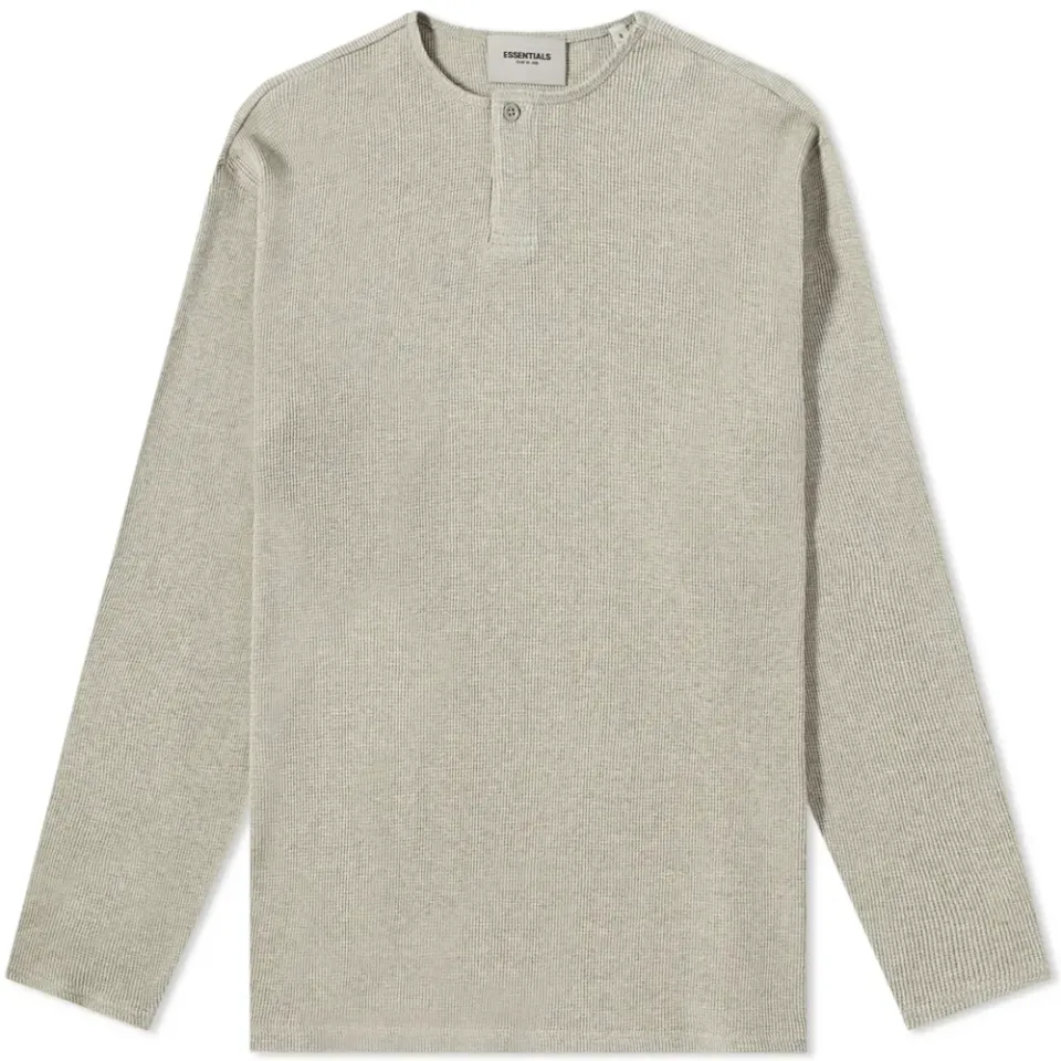 Long Sleeve Thermal Henley T-Shirt
