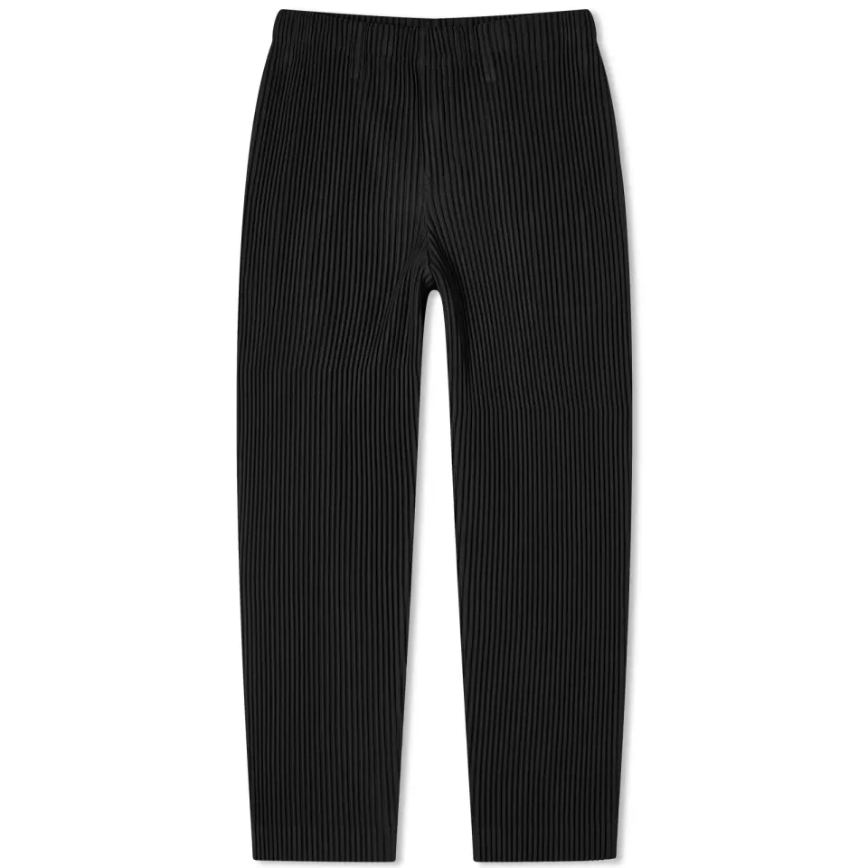 Pleated Straight Leg Trousers