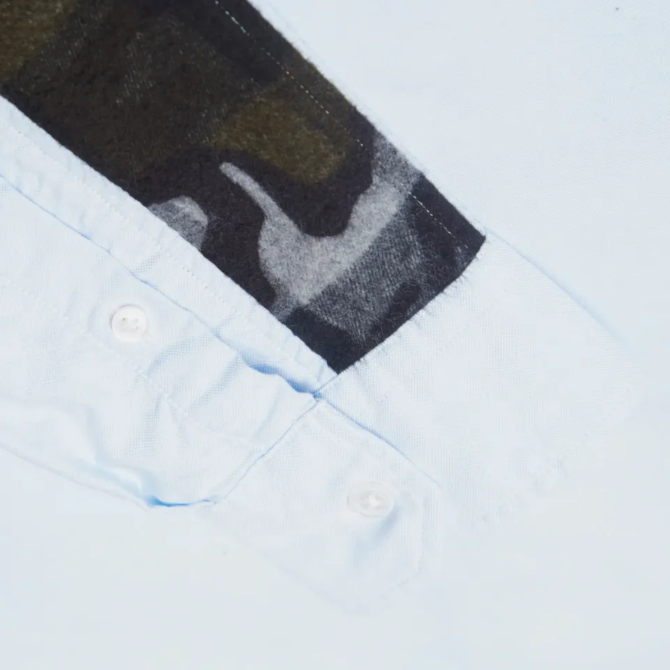 SOPHNET. Flannel Camo Panel Shirt