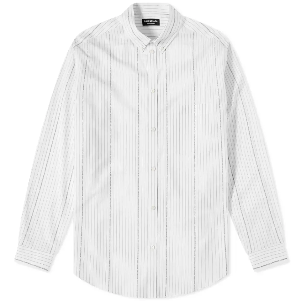 Pinstripe Logo Shirt