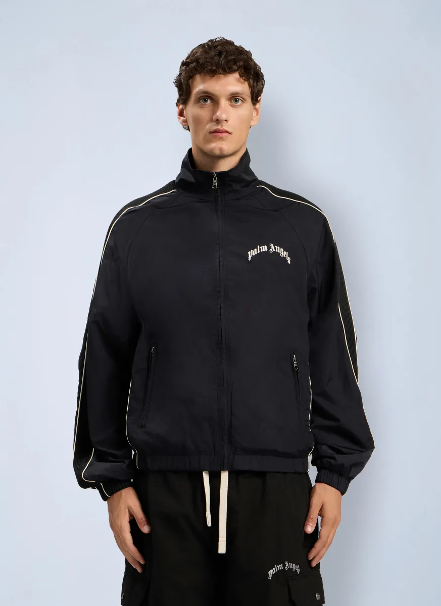 Curved Logo Vintage Track Windbreaker