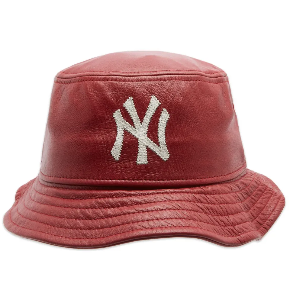 New York Yankees Leather Bucket Hat