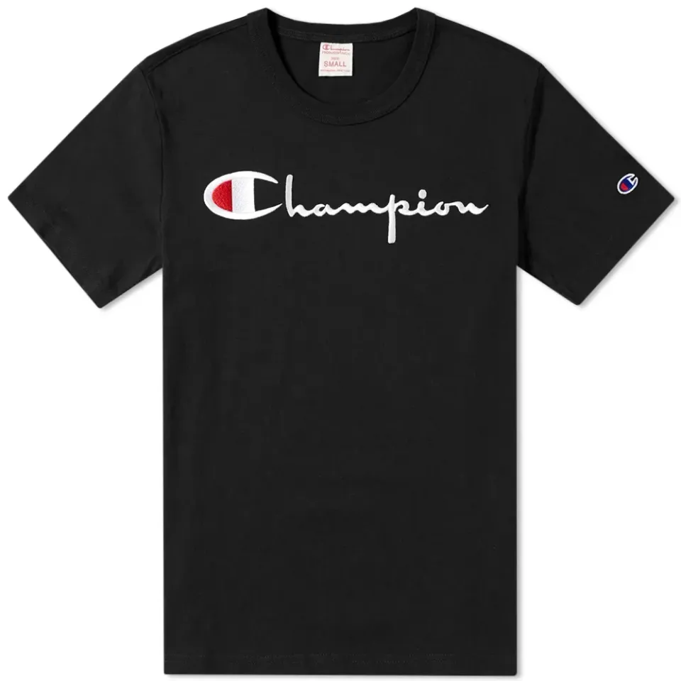 Embroidered Script Logo Tee