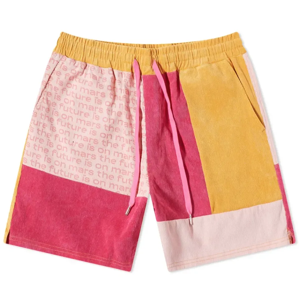 Sun Of Mars Corduroy Patchwork Shorts