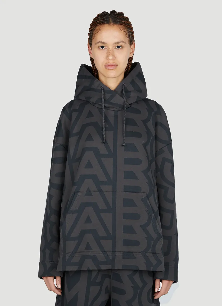 Monogram Oversized Hooded Sweatshirt
