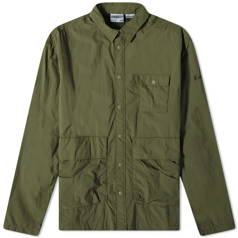 Light Nylon Utility Overshirt